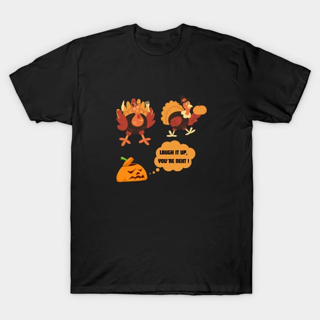 FUNNY THANKGIVING TURKEY T-Shirt by Utopia Shop